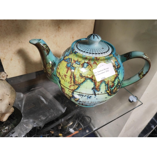 450 - Paul Cardew Globe Patterned Teapot