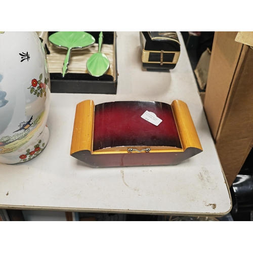 455 - 2X Jewellery Boxes On Accordion Shaped