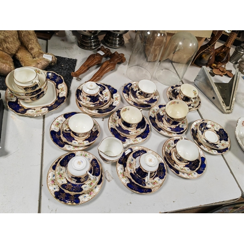 469 - Taylors Of Kent Blue And White Teaset, Incomplete