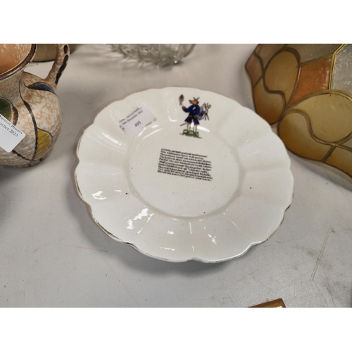 495 - Ashbury Pottery Plate - The Trusty Servant