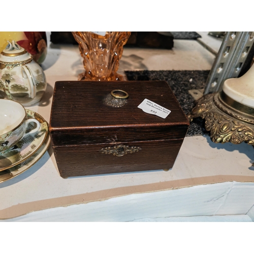 532 - Wooden Tea Caddy