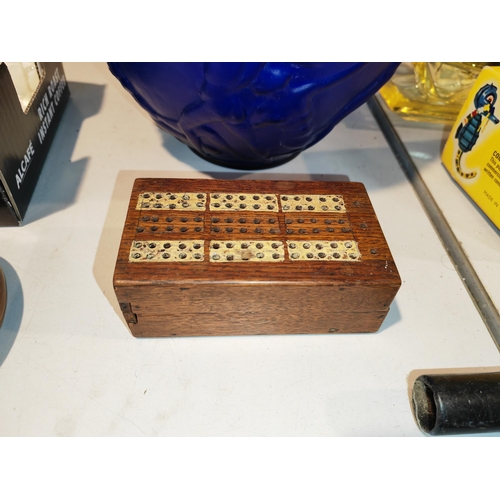 537 - Inlaid Cribbage Board