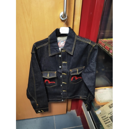 24 - 2 Evisu Denim Jackets And A Pair Of Trousers Near New Size M