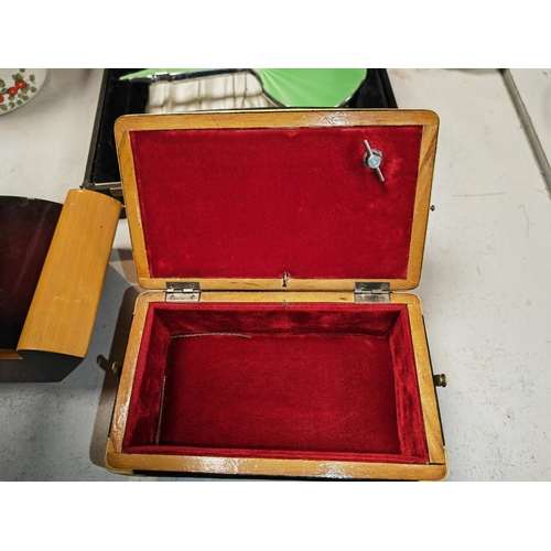455 - 2X Jewellery Boxes On Accordion Shaped