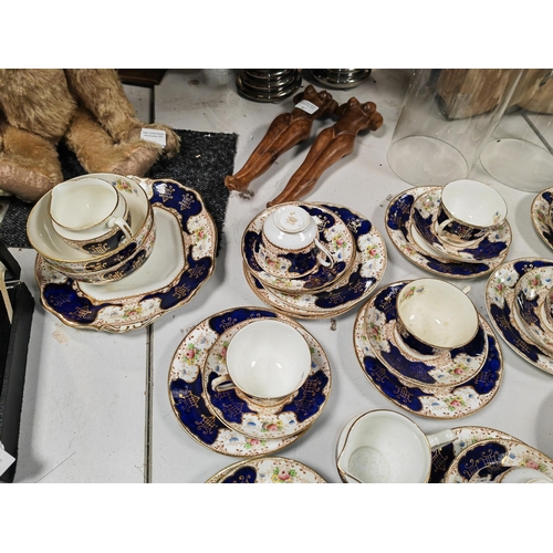 469 - Taylors Of Kent Blue And White Teaset, Incomplete