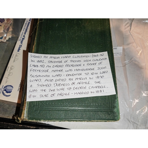 588 - Daniel The Prophet By Rev Posey, 1880 Signed By Duchess Of Argyle Amelia Claughton. Some Annotations... 