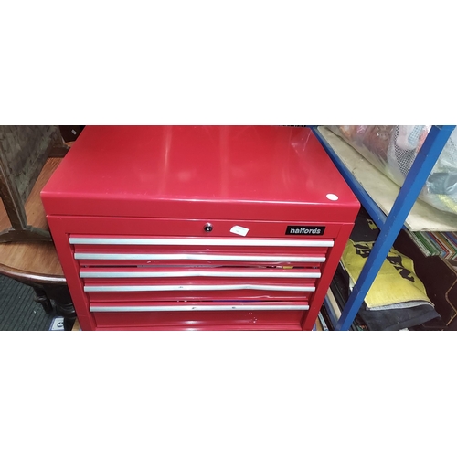 719 - Large Halfords Tool Chest With Contents