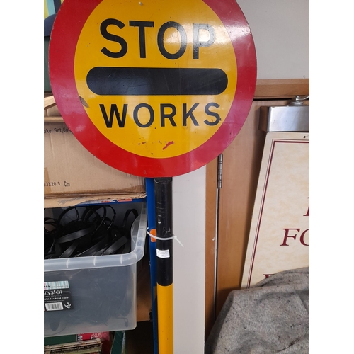 37 - Lollipop Stop Works Sign