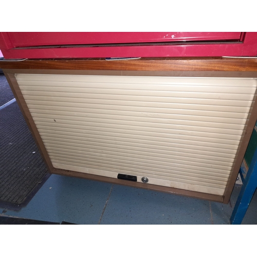 753 - Small Tamber Fronted Cupboard