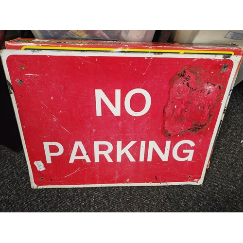 107 - Large Metal No Parking Sign