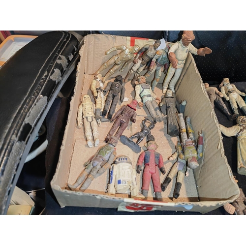 149 - Box Of Star Wars Figures From The 1970'S-1990'S