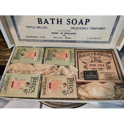 413 - Vintage 1930'S Harrods Of London Bath Soap Etc In Box