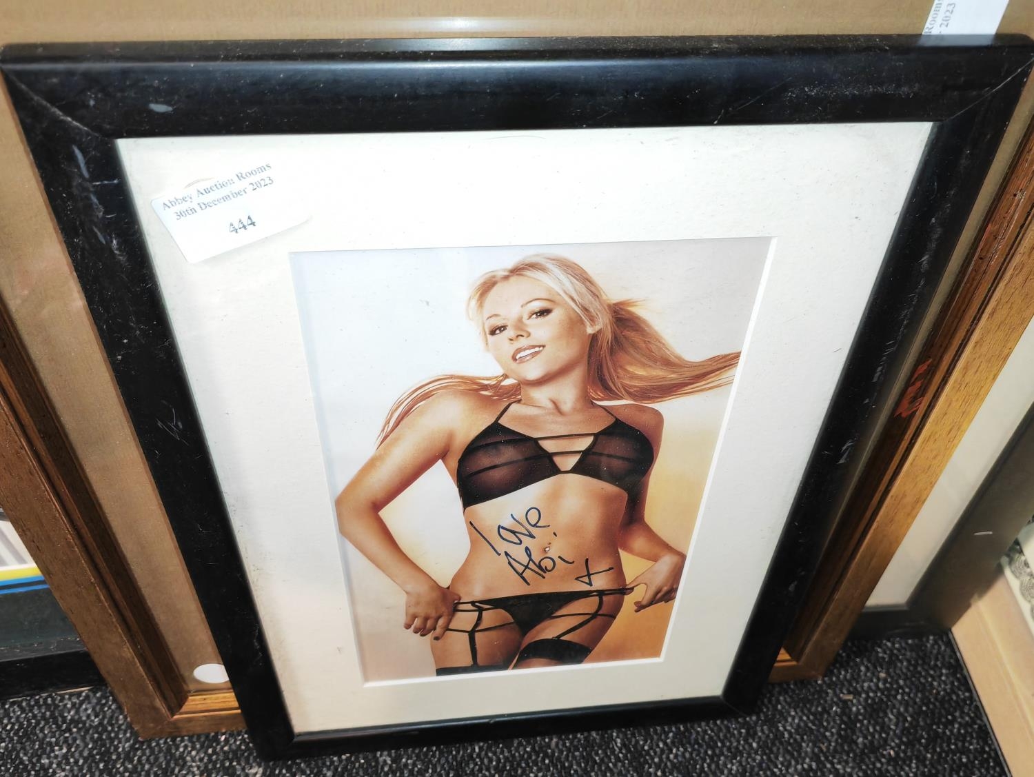 Framed Abi Titmuss Photo With Genuine Signature And Certificate