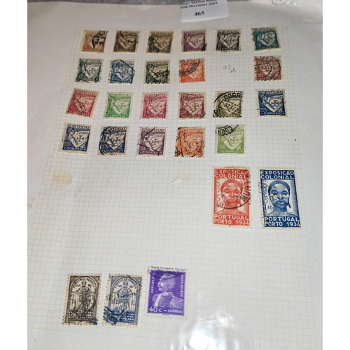 465 - Page Of Portugal Stamps