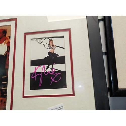 2 - Framed Photo Of Kylie Minogue With Genuine Signature And Certificate Size Approx.  20 1/8