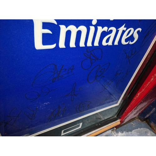 68 - Framed Chelsea Football Shirt With Genuine Signatures From All The Team And Certificate Approx. Size... 