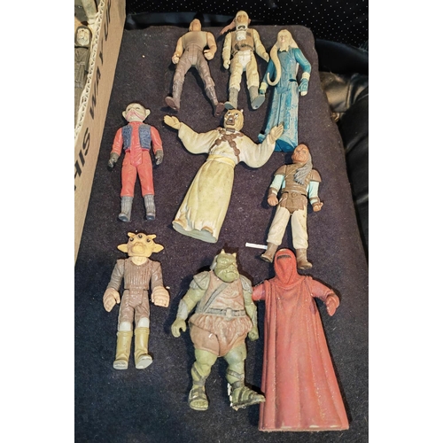 149 - Box Of Star Wars Figures From The 1970'S-1990'S