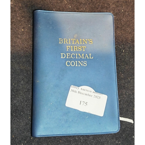 175 - First Decimal Coin Collection In Case