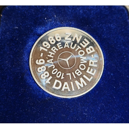 225 - Daimler Benz Coin 1886-1986 100 Jahre Automobil