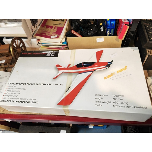 513 - Embrear Super Tucano Electric Arf 1 Metre High End Technology R C Plane In Box Needs Motor