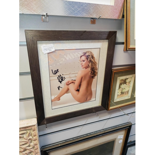 111 - Framed Abi Titmuss Photo With Genuine Signature No Certificate