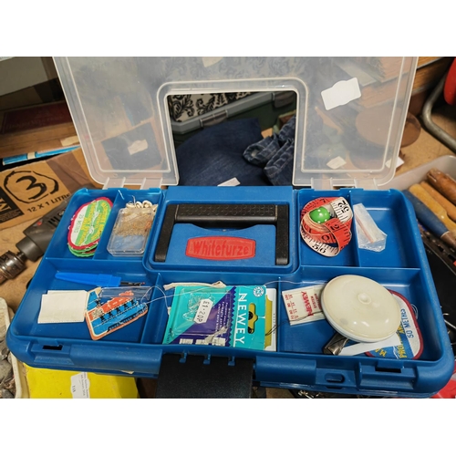 149 - Plastic Box Of Sewing Items