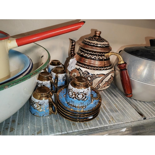 200 - Oriental Tea Set With Teapot