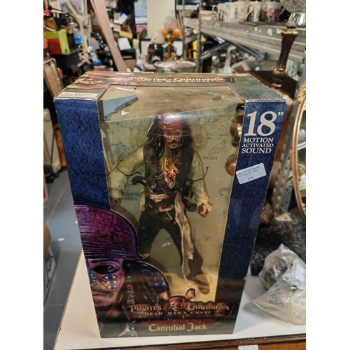 434 - Pirates Of The Caribbean Dead Mans Chest 18 Inch Motion Activated Sound Cannibal Jack, Sealed In Ori... 