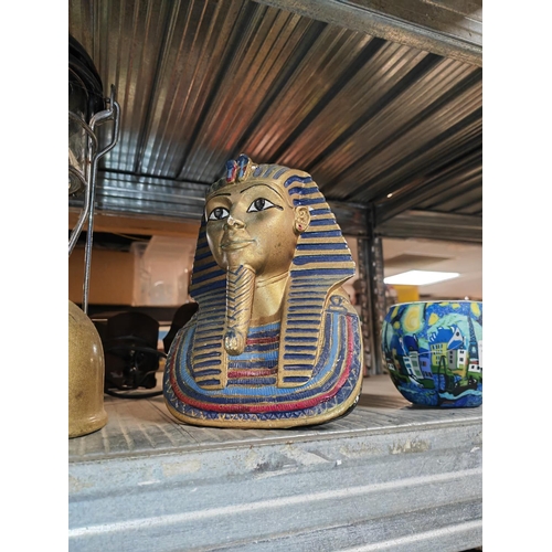 443 - Ceramic Tutankhamun Head