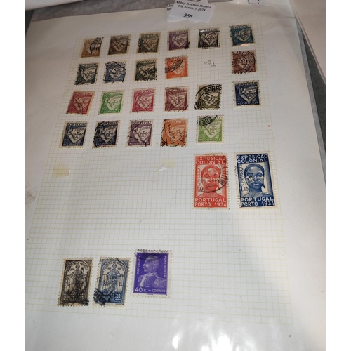 555 - Page Of Portugal Stamps