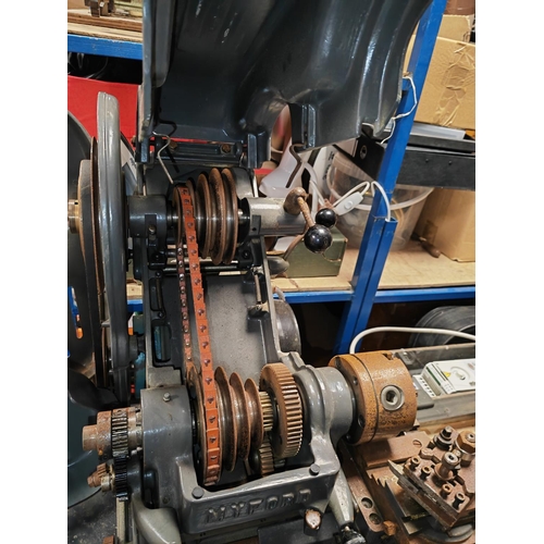 48 - Myford Super 7 Stedall Large Heavy Engineering Lathe With New Electronic Start/Control Box With 2 Cr... 