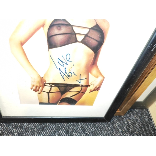 120 - Framed Abi Titmuss Photo With Genuine Signature And Certificate