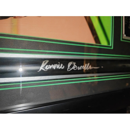 121 - Framed Authentic Autographed Ronnie O'Sullivan Snooker Cue In Presentation Case With Certificate