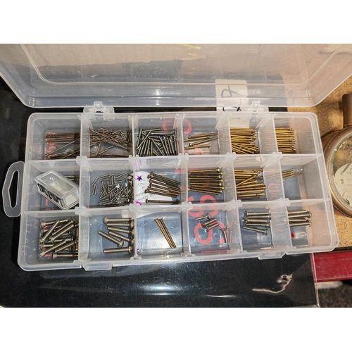 142 - 3 Boxes Of Various Sized Nuts And Bolts