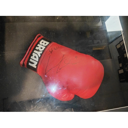 494 - 2003 Lennox Lewis Boxing Glove With Genuine Signature And Certificate In Case