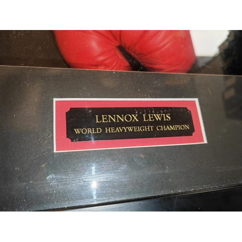 494 - 2003 Lennox Lewis Boxing Glove With Genuine Signature And Certificate In Case