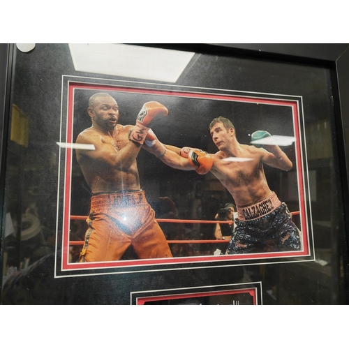 543 - Undefeated Joe Calzaghe 46 Fights - 46 Wins Boxing Glove With Photo And Genuine Signature In Case