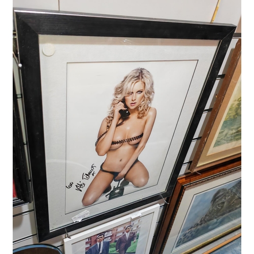 116 - Framed Photo Of Abi Titmuss With Genuine Signature And Certificate