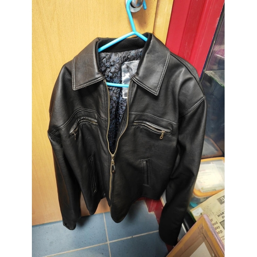 14 - 2 Leather Jackets 1 Brown Sports Zone 1 Black Rja Army Corps