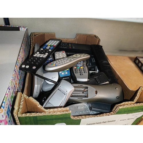 246 - Box Of Remote Controls And Others