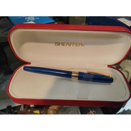 307 - Shaeffer White Spot Ink Pen In Box