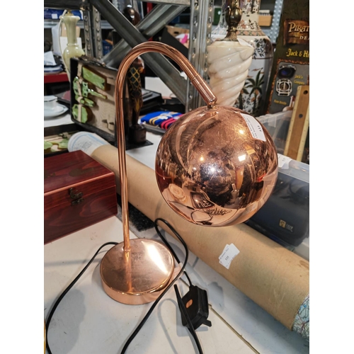 533 - Copper Table Lamp