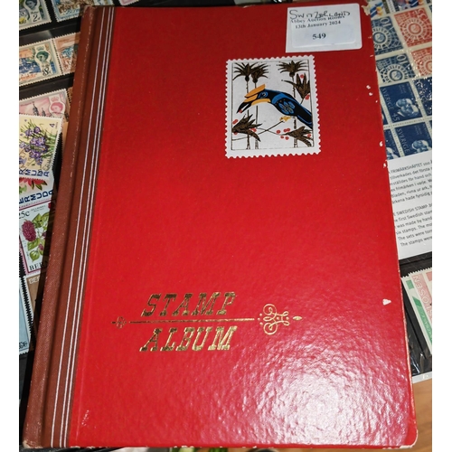 549 - Swiss Stock Album With World Stamps