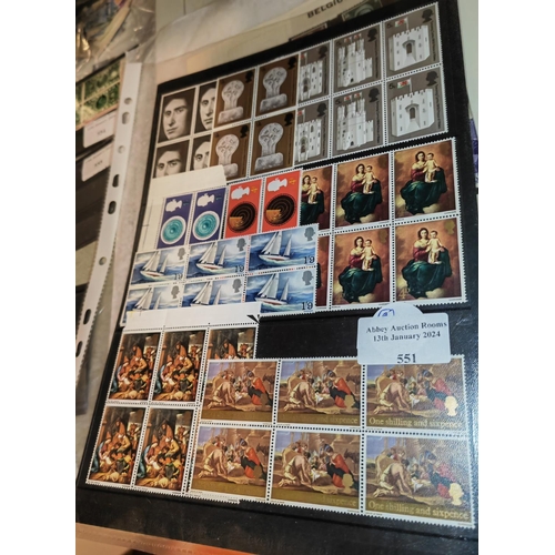 551 - Blocks Of Gb 1960'S Stamps Mnh