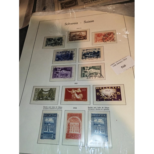 560 - 1914-1924 Swiss Stamps