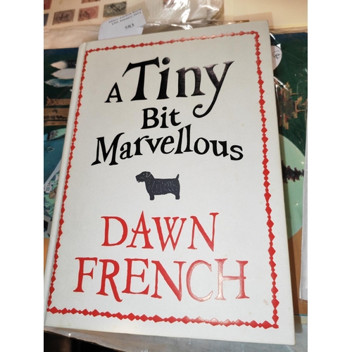 583 - A Tiny Bit Marvellous Dawn French Book Sign By Her With Genuine Certificate