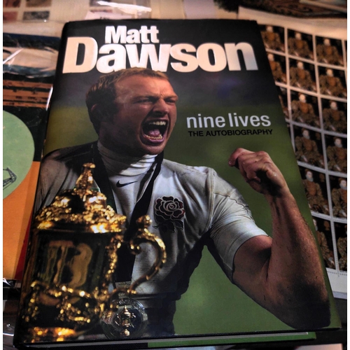 584 - Matt Dawson Nine Lives Autobiography Signed By Him With Genuine Certificate