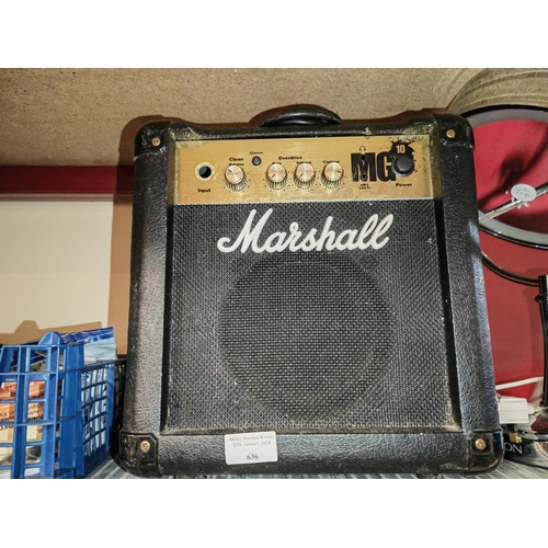 636 - Marshall Amplifier Working Port Needs Renewing