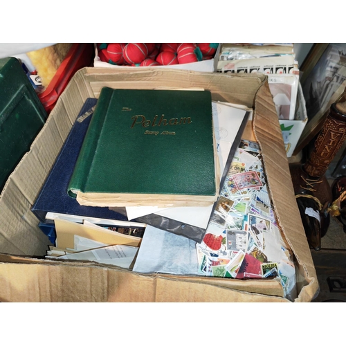 648 - Large Box Of Stamps And Albums