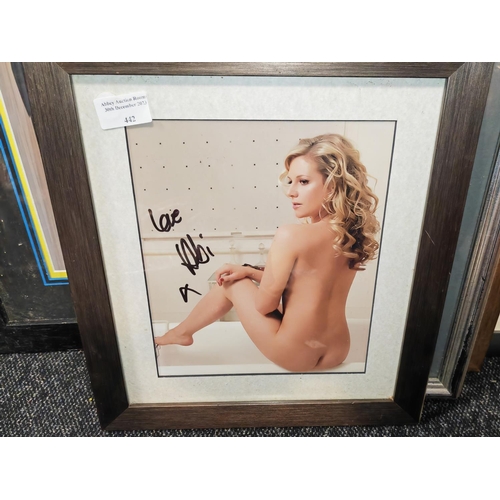 104 - Framed Abi Titmuss Photo With Genuine Signature And Certificate
